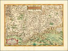Romania and Balkans Map By Abraham Ortelius