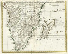 Africa, South Africa and East Africa Map By Guillaume De L'Isle  &  Philippe Buache