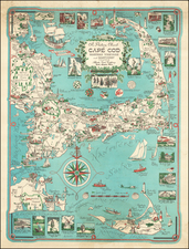 New England, Massachusetts and Pictorial Maps Map By Ernest Dudley Chase