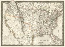 United States Map By Adrien-Hubert Brué