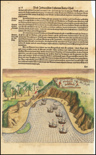 Atlantic Ocean and African Islands, including Madagascar Map By Theodor De Bry / Matthaus Merian