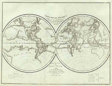 World and World Map By Edme Mentelle