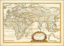 World, Eastern Hemisphere and Australia Map By Pierre Du Val