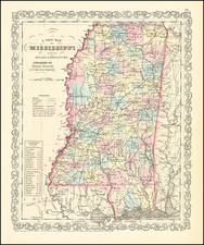 Mississippi Map By Charles Desilver