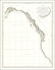 Pacific Northwest, Alaska, California and Canada Map By George Vancouver