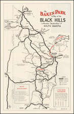 South Dakota Map By D. C. McDowell