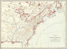 United States and North America Map By John Blair