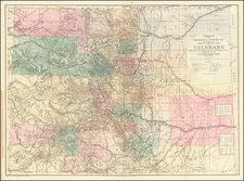 Colorado, Colorado and Rare Books Map By Louis Nell