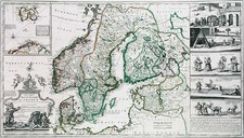 Europe, Baltic Countries and Scandinavia Map By Herman Moll