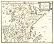 East Africa Map By Nicolas Sanson