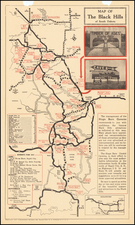 South Dakota Map By Automobile Club of Southern California