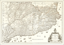 Spain Map By Le Pere Placide de St. Helene