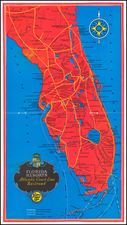Florida and Pictorial Maps Map By Atlantic Coast Line