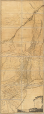 New England, Vermont, New York State, Mid-Atlantic, New Jersey, American Revolution and Canada Map By Sayer & Bennett