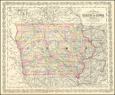 Iowa Map By Charles Desilver