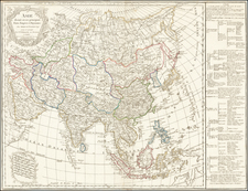 Asia Map By Charles Francois Delamarche