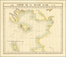 Alaska Map By Philippe Marie Vandermaelen