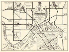 Minnesota and Pictorial Maps Map By E.R. Isaacson