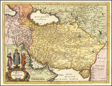 Middle East and Persia & Iraq Map By Matthaus Merian