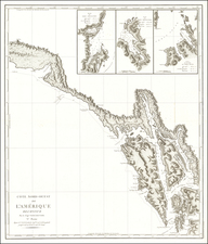 Alaska and Canada Map By George Vancouver