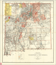 New Mexico Map By General Land Office