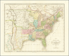 United States Map By Jean Alexandre Buchon