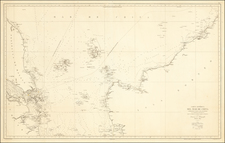 Singapore, Indonesia and Malaysia Map By Direccion Hidrografica de Madrid