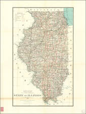 Illinois Map By U.S. General Land Office