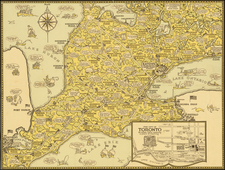 Pictorial Maps and Canada Map By Eaton Stores