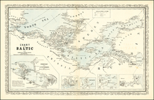 Russia, Baltic Countries and Scandinavia Map By Charles Desilver