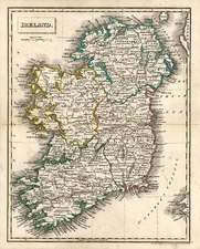 Europe and British Isles Map By J.C. Russell & Sons