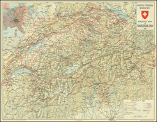 Switzerland Map By Kummerly & Frey's Geographical Establishment