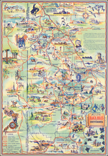 South Dakota and Pictorial Maps Map By K. Pyle