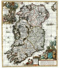 Ireland Map By Johannes Covens  &  Cornelis Mortier