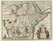 Africa, East Africa and West Africa Map By Willem Janszoon Blaeu