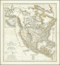 North America Map By Carl Ferdinand Weiland