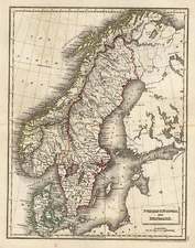 Europe, Baltic Countries and Scandinavia Map By J.C. Russell & Sons