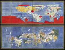 World and Japan Map By Anonymous