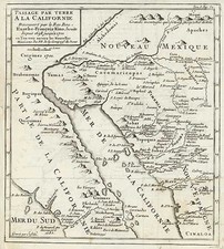 Southwest, Mexico, Baja California and California Map By Fr. Eusebio Kino / Inselin