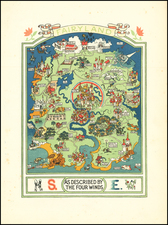 Curiosities Map By Gilbert Anthony Pownall