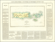 Puerto Rico Map By Jean Alexandre Buchon