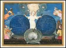 [Illuminated World Map -- There is no region of the world which Jesus, like the sun, does not enrich...]  Orbis nulla plaga est quam sol non ditet Iesus...
