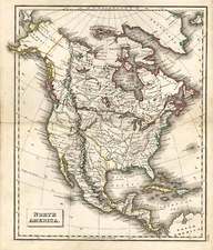 North America Map By J.C. Russell & Sons