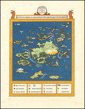 Curiosities Map By Gilbert Anthony Pownall