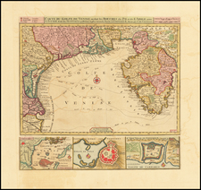 Croatia & Slovenia and Northern Italy Map By Reiner & Joshua Ottens