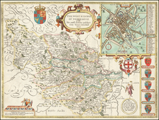 British Counties Map By John Speed