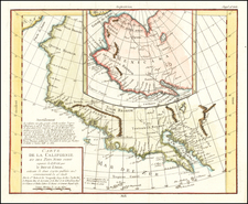 Southwest, Pacific Northwest, Alaska and California Map By Denis Diderot / Didier Robert de Vaugondy