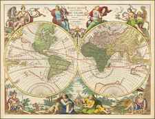 World and California as an Island Map By Jan Barend Elwe