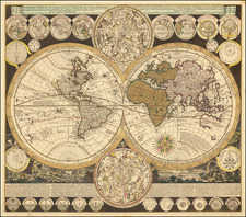 World and California as an Island Map By Adam Friedrich Zurner