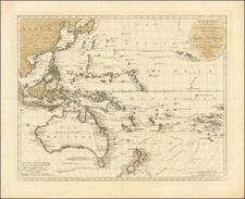 China, Southeast Asia, Philippines, Australia, Oceania and Other Pacific Islands Map By Johann Walch